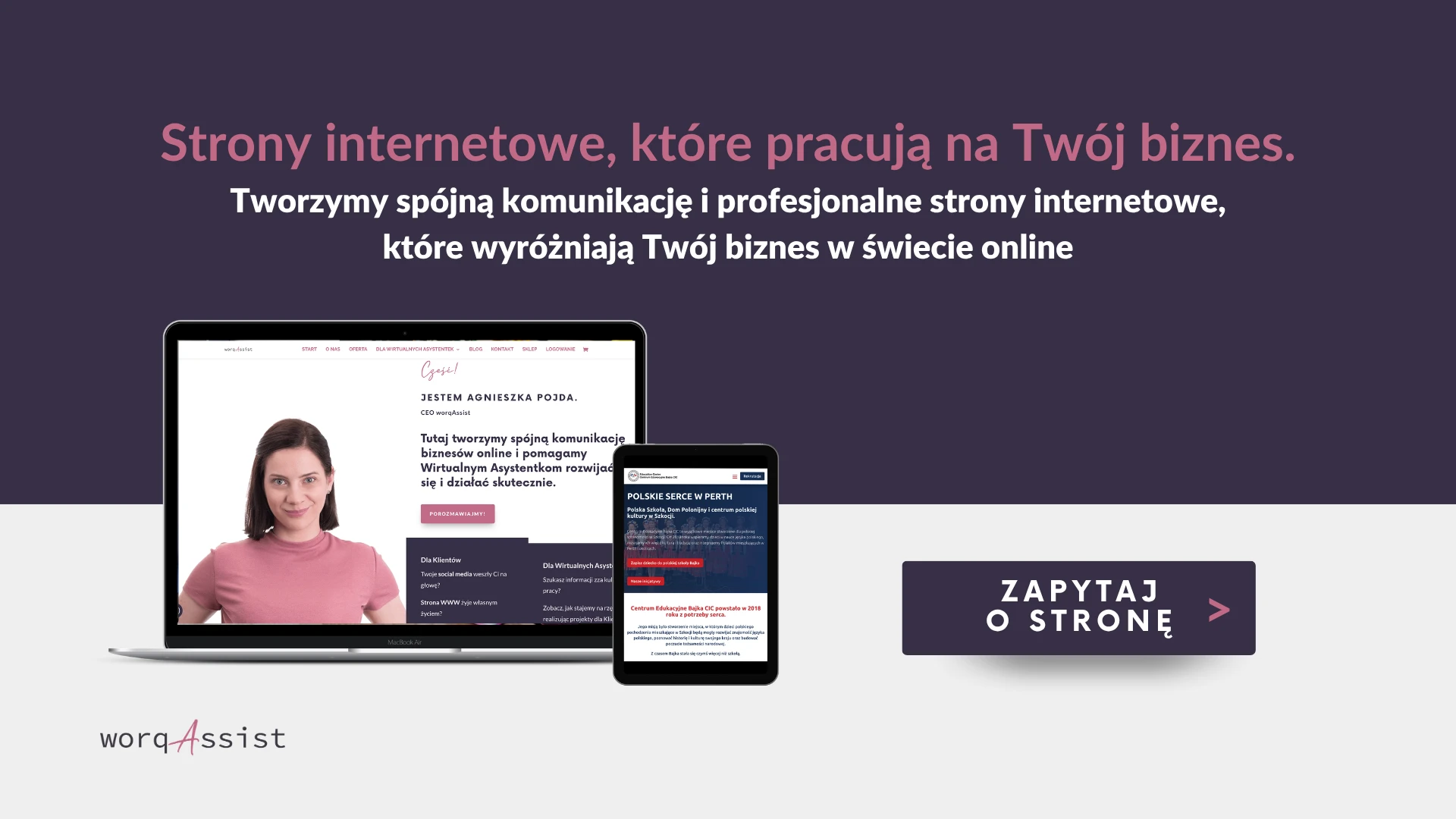 Strony internetowe od worqAssist Agnieszka Pojda