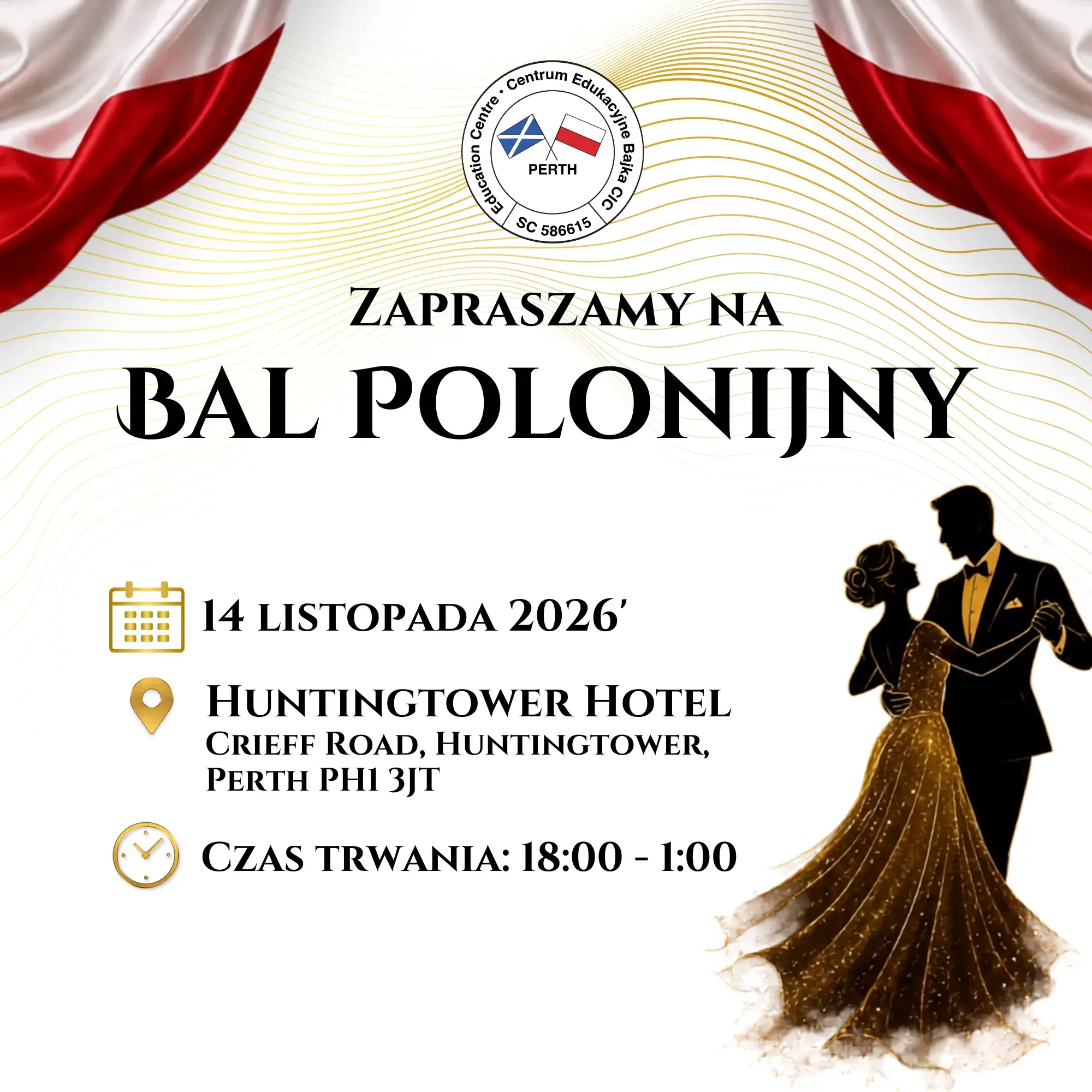 Bal Polonijny Bajka Perth, Szkocja 14.11.2026