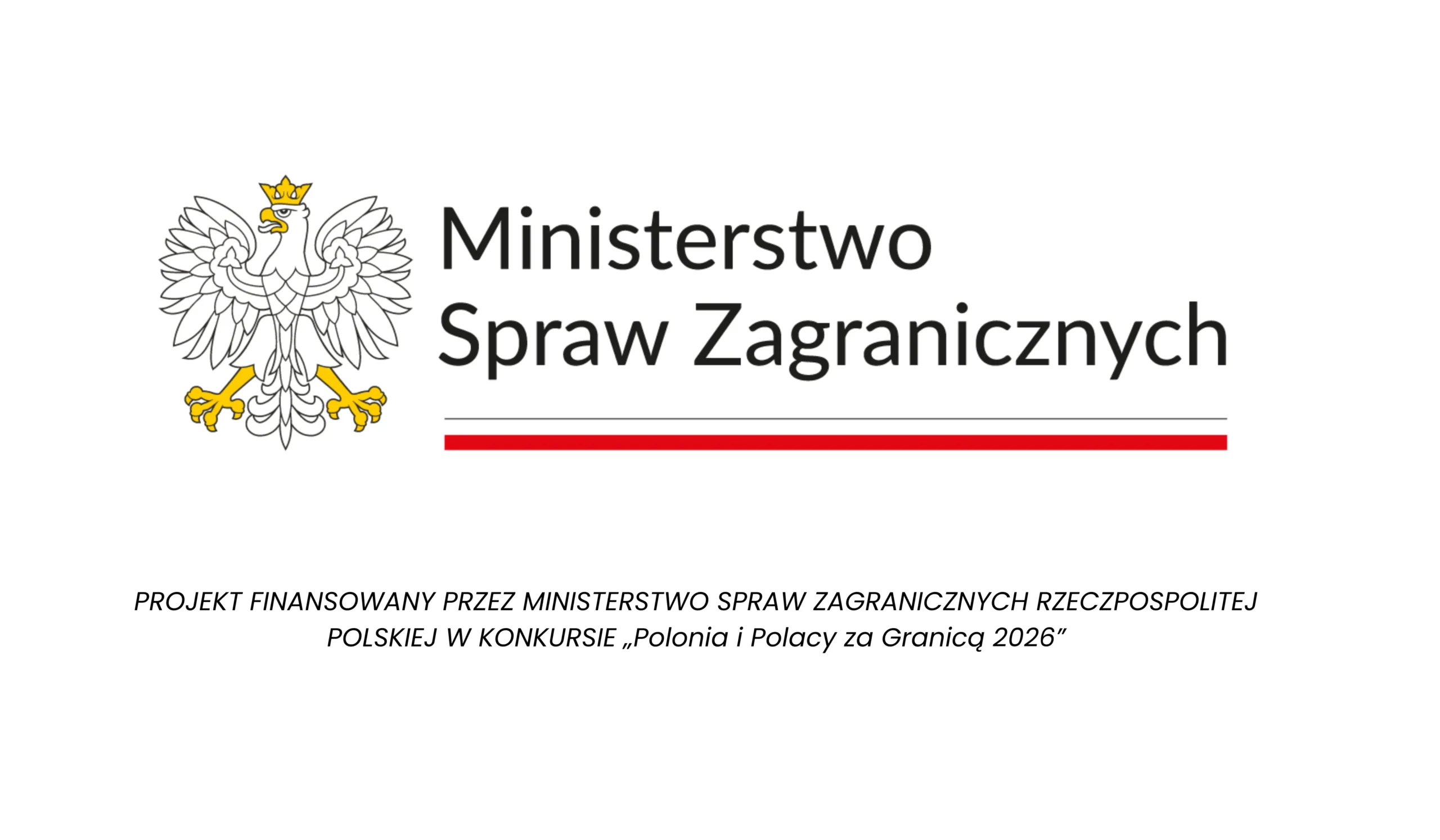 Projekt „Polonia Aktywna – Wzmacnianie Liderów” Działanie 2 „Rozwój Kompetencji Liderów Polonijnych w Szkocji 2026” Projekt finansowany przez Ministerstwo Spraw Zagranicznych Rzeczypospolitej Polskiej w ramach konkursu „Polonia i Polacy za Granicą 2026”, realizowanego za pośrednictwem Stowarzyszenia „Wspólnota Polska”.